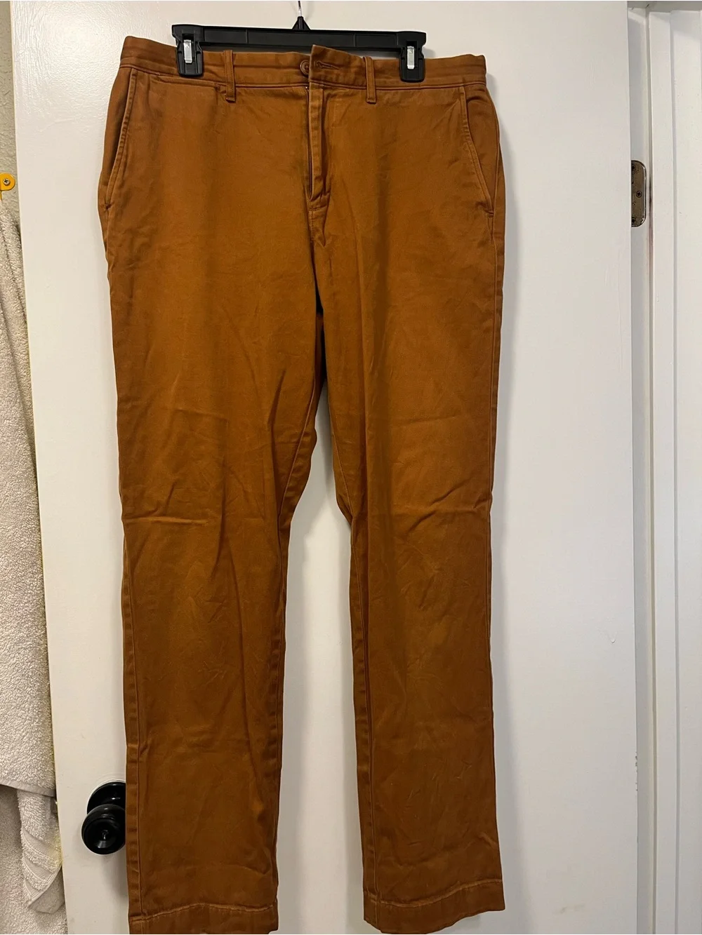 J.Crew Stretch Men's Pants in Rust 34x32 casual weekend boat bbq etc
